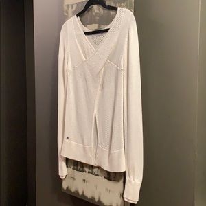 LuluLemon open back charming sweater size 8